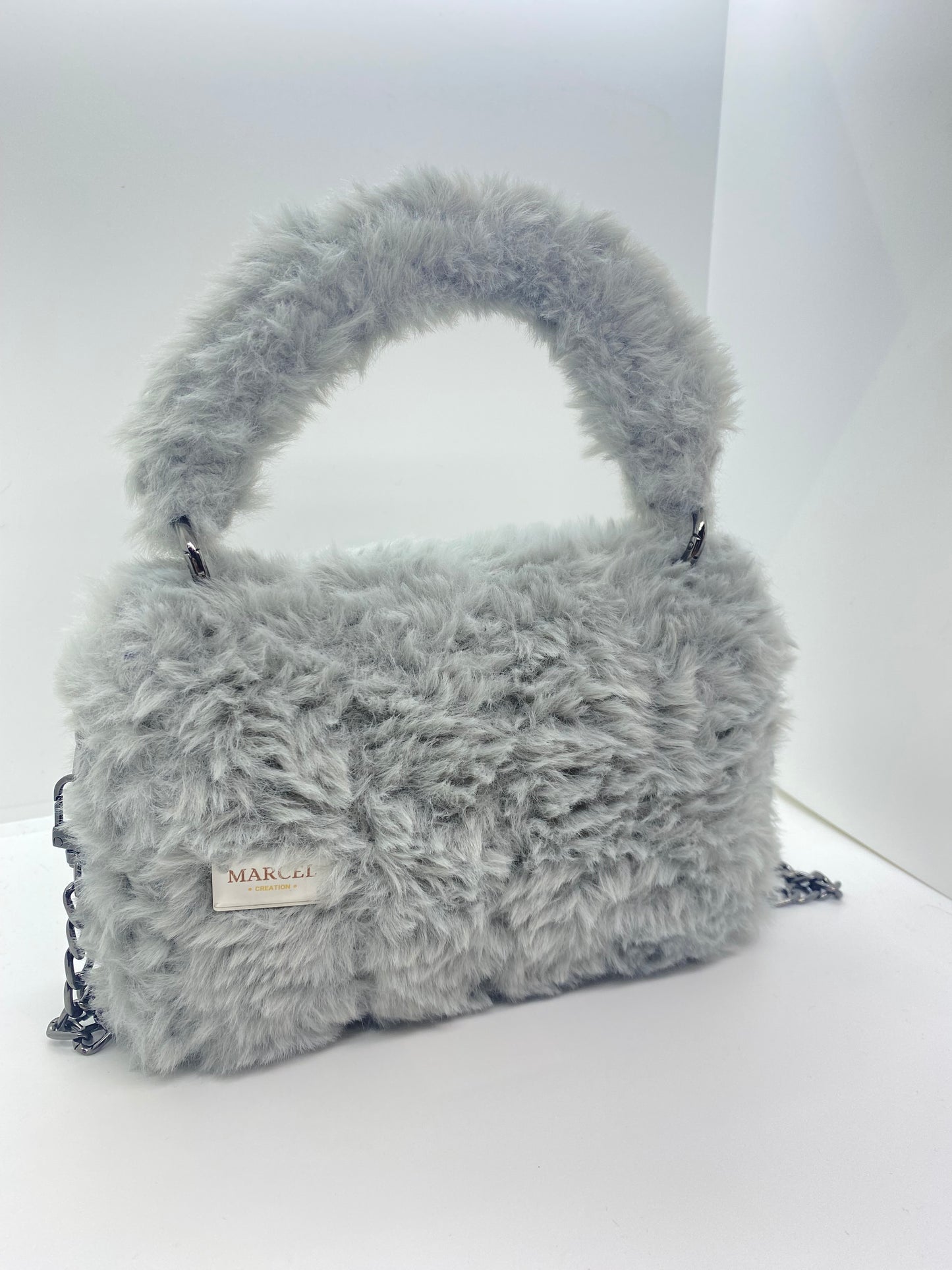 Sac Gris fluffy