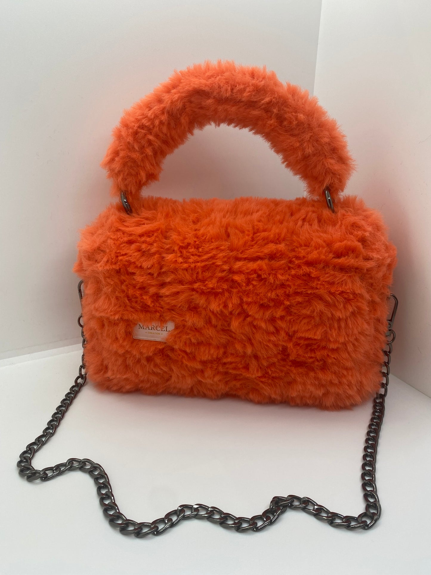 Sac Orange fluffy