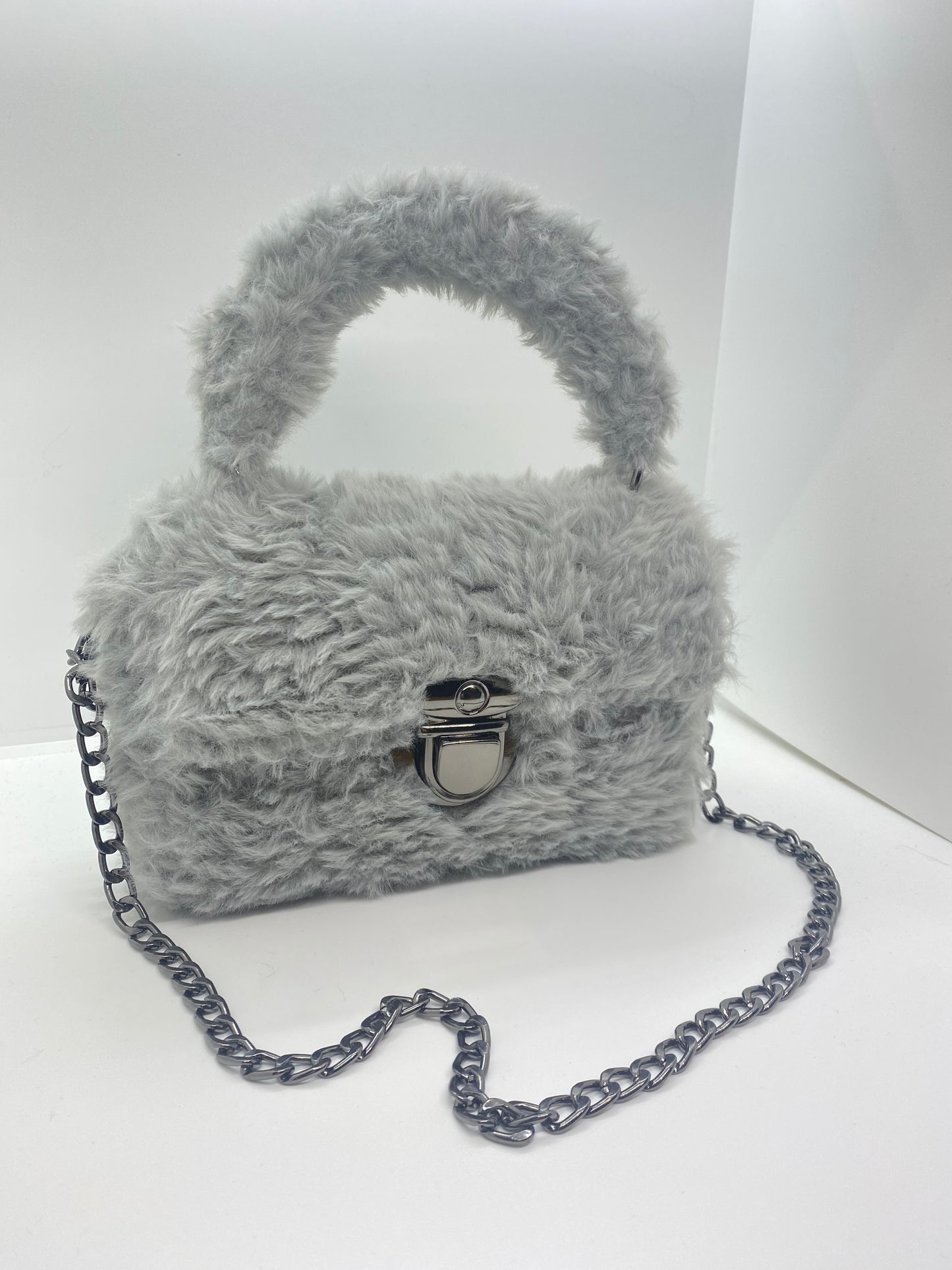 Sac Gris fluffy