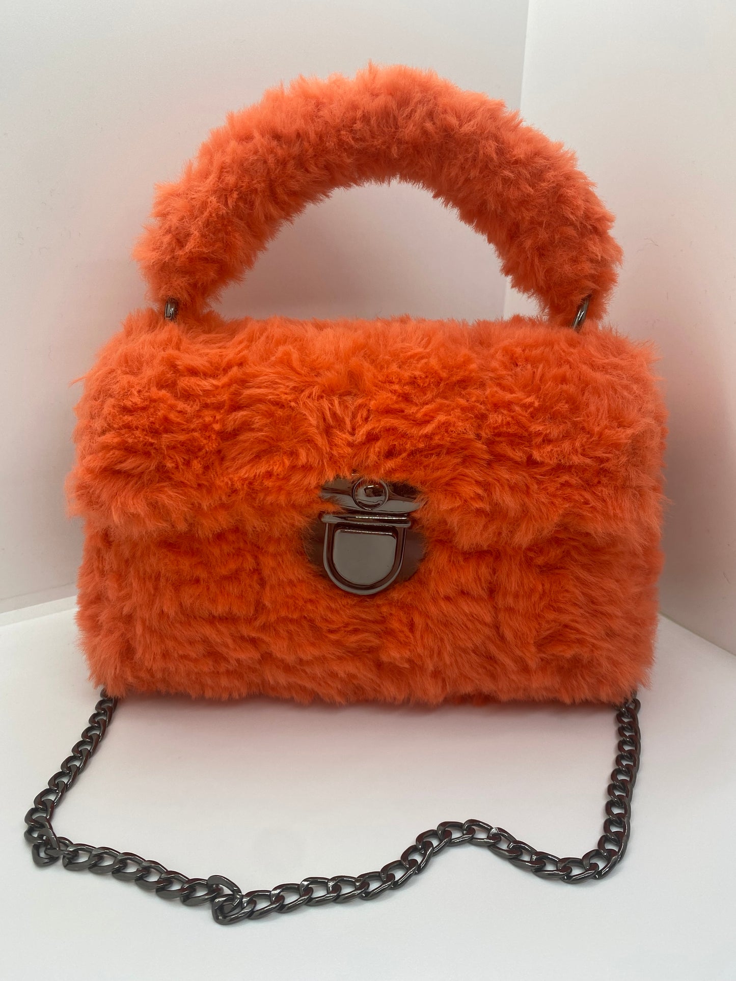 Sac Orange fluffy
