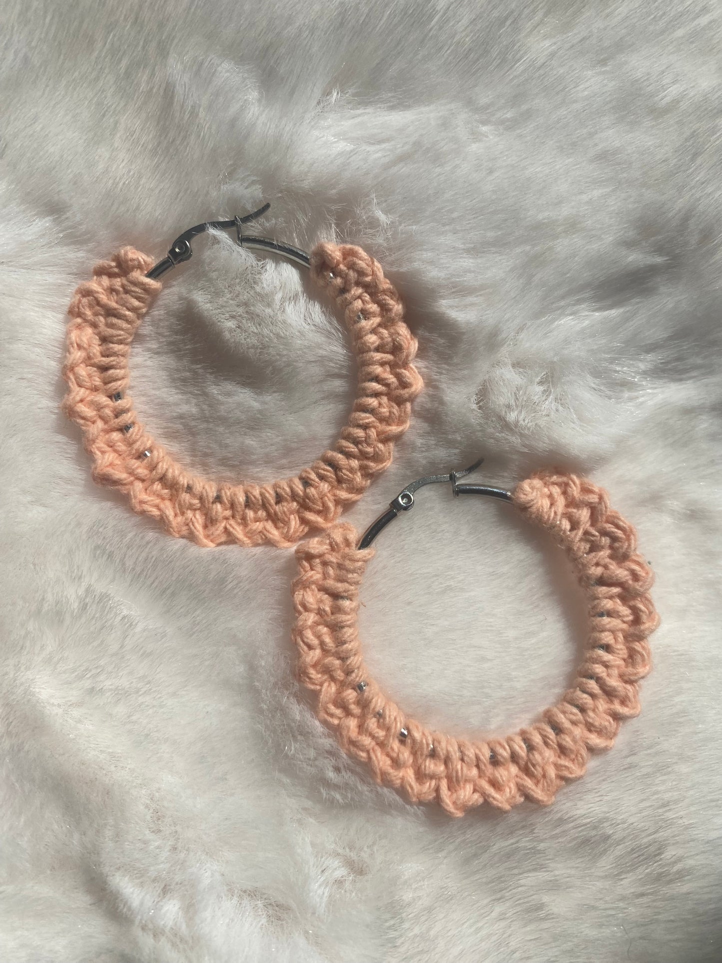 Boucles d'oreilles corail