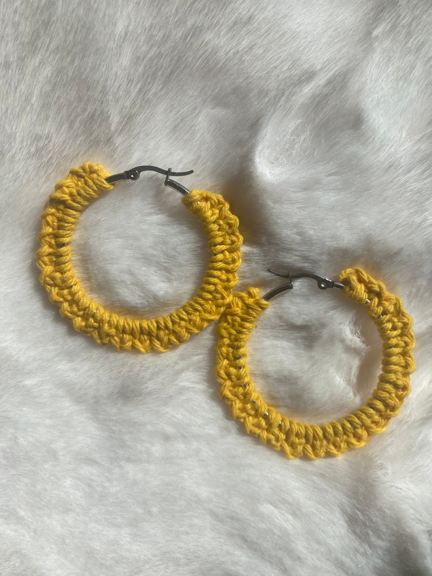 Boucles d'oreilles jaune