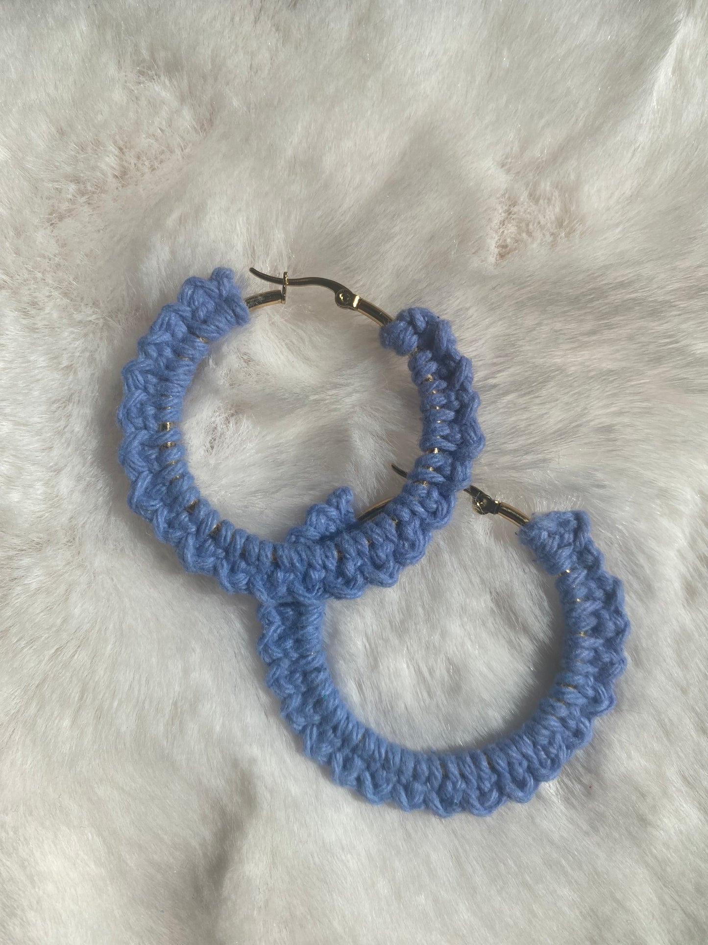 Boucles d'oreilles bleu clair