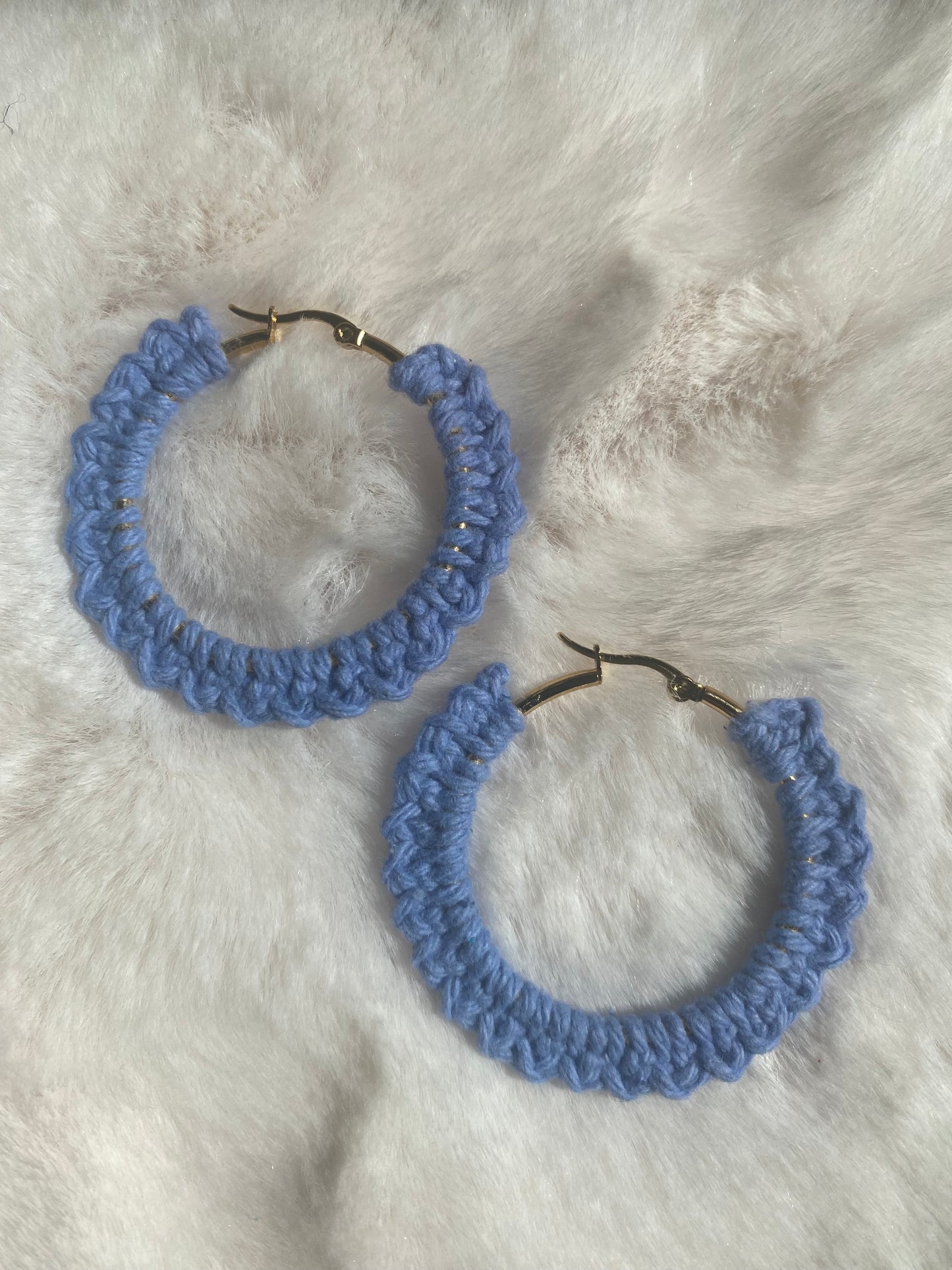 Boucles d'oreilles bleu clair