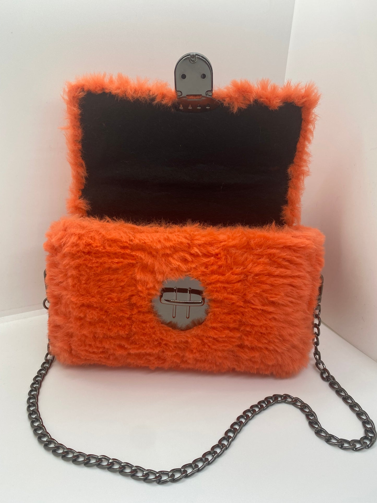 Sac Orange fluffy