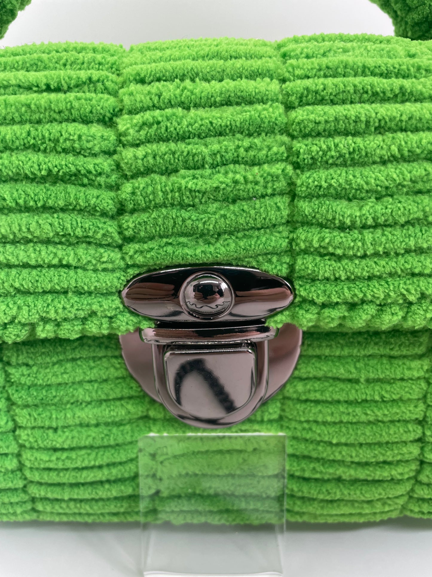 Sac vert chenille