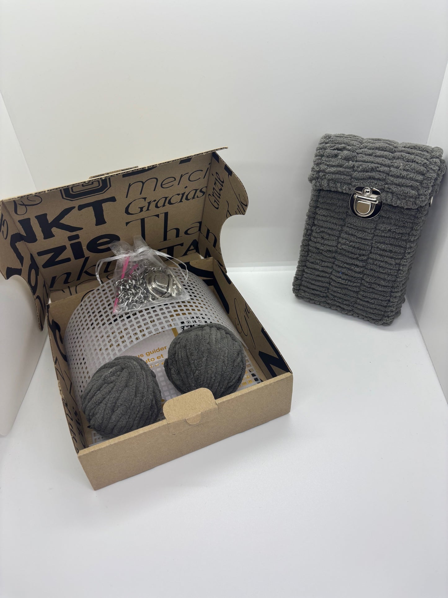 KIT DIY POCHETTE PORTABLE GRIS