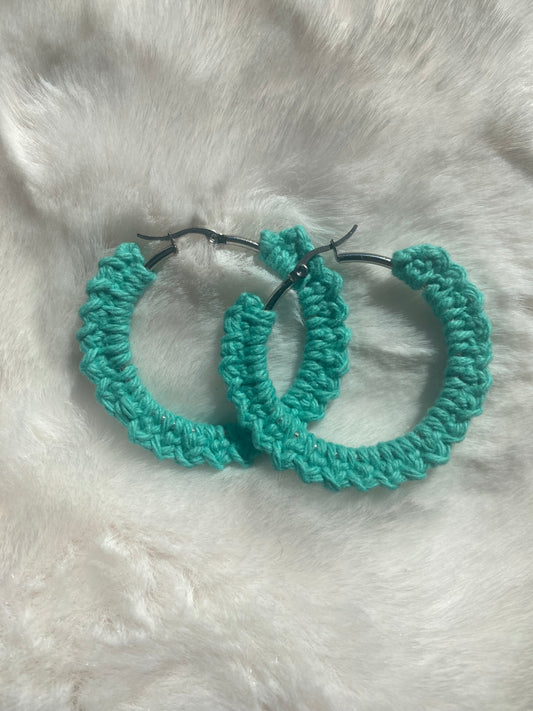 Boucles d'oreilles bleu