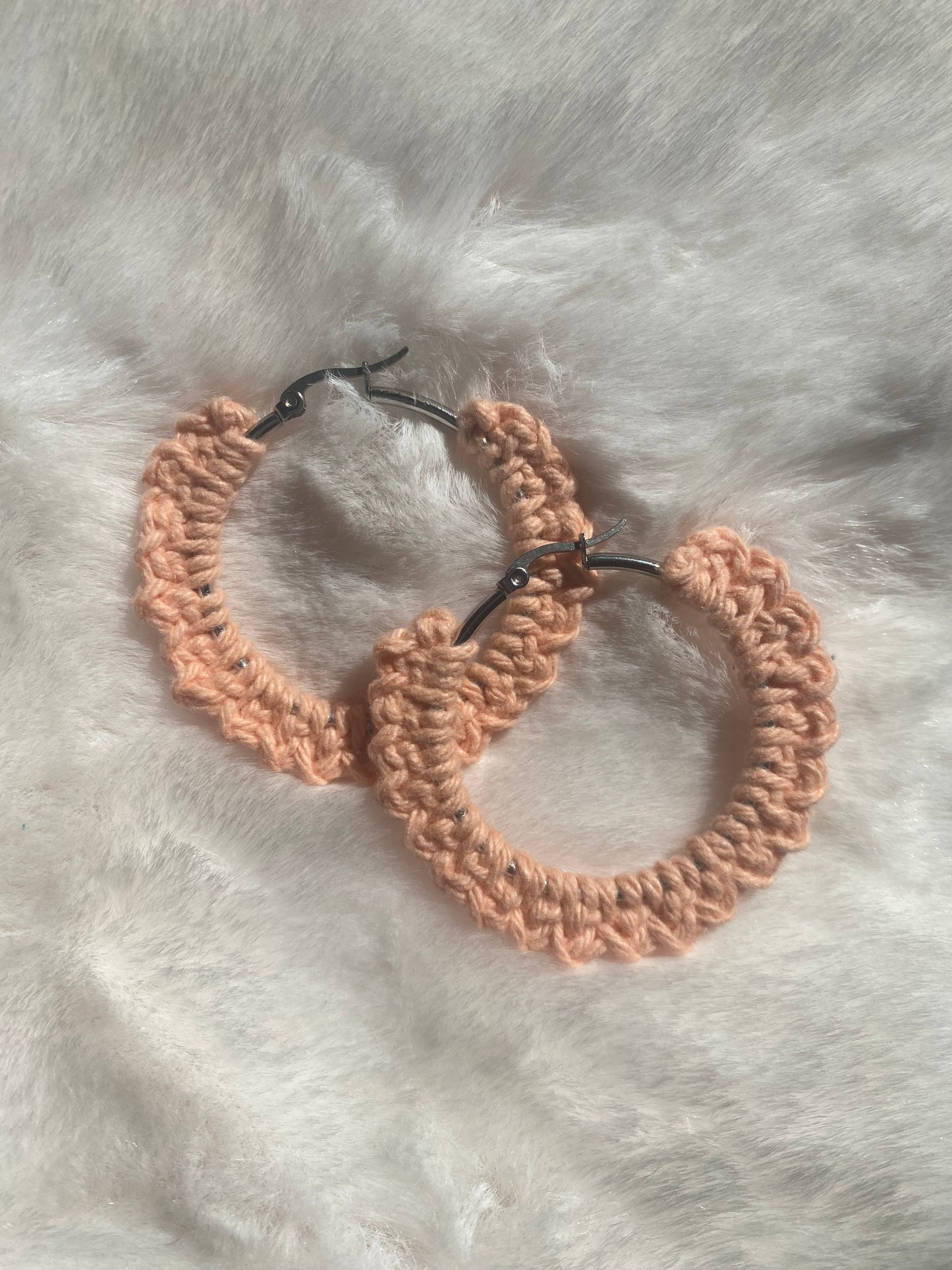 Boucles d'oreilles corail
