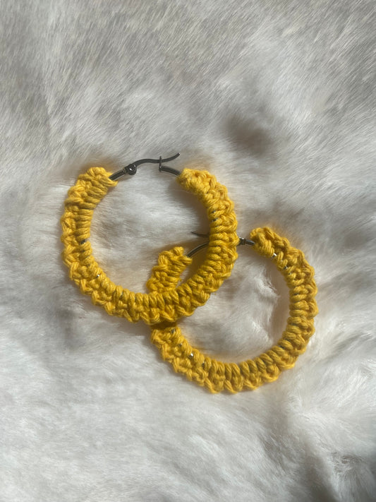 Boucles d'oreilles jaune