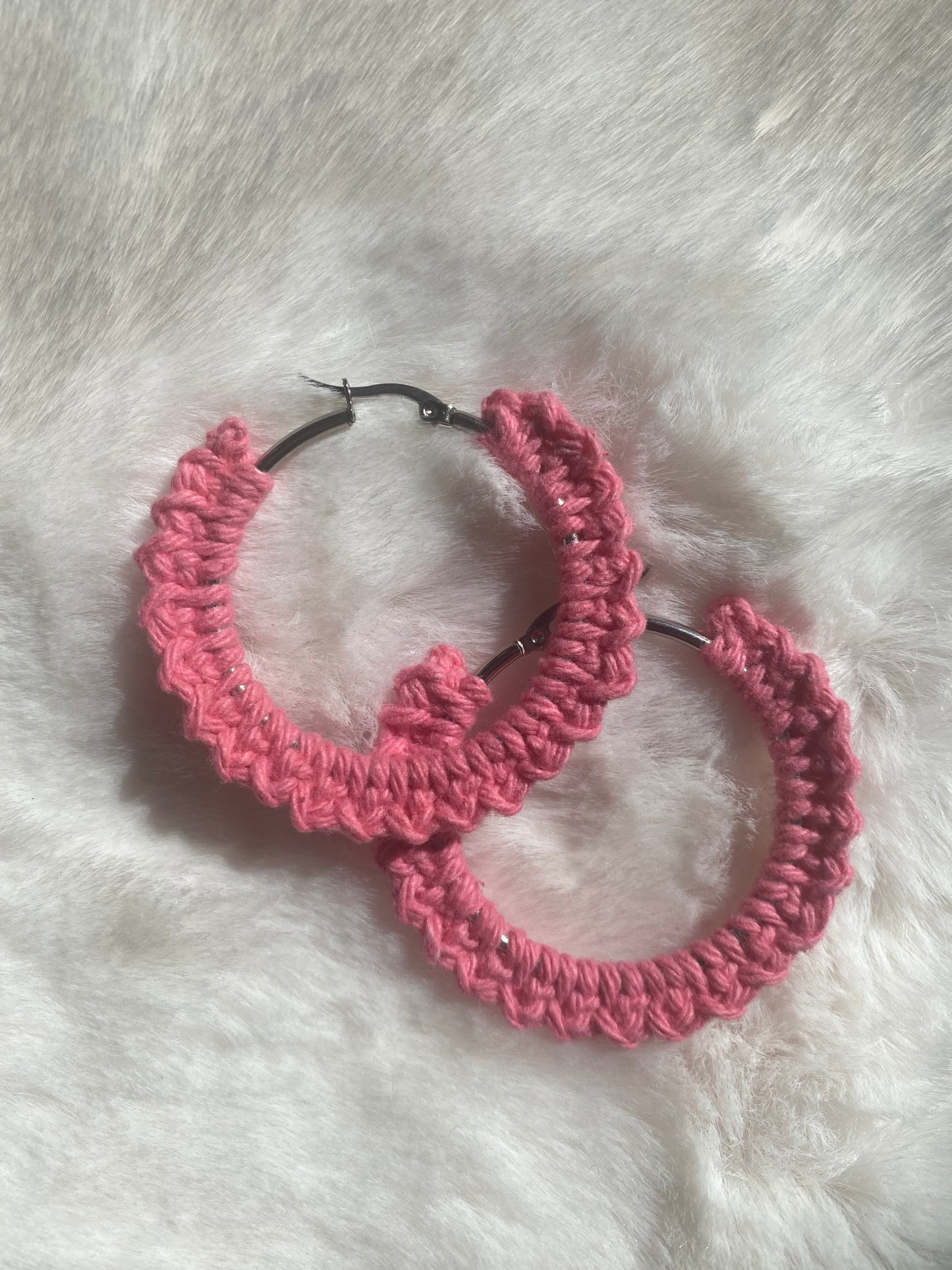 Boucles d'oreilles rose