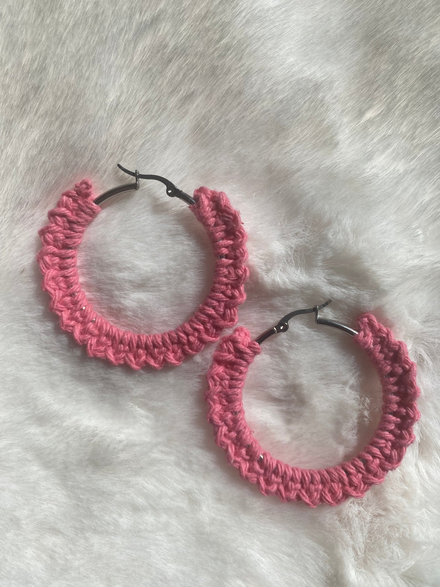 Boucles d'oreilles rose