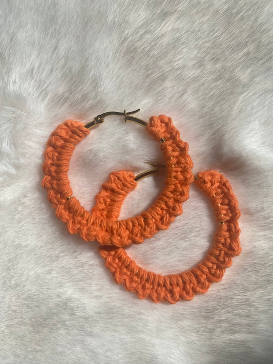Boucles d'oreilles orange