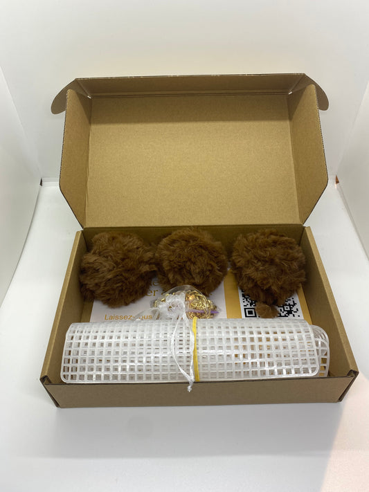 KIT DIY MARRON FLUFFY